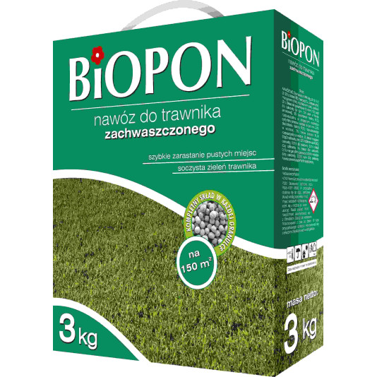 Biopon (Биопон), удобрение для газонов против сорняков, 3 кг