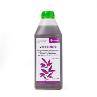 VerdeMicro, концентрированное водорастворимое удобрение для гидропонических культур и подкормки почвенных и комнатных растений, 1 л, YOCHEM