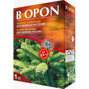 Biopon (Биопон), удобрение осеннее для хвойных растений, 1 кг