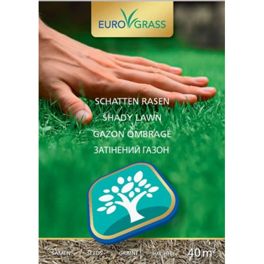 Тіньовий газон 1 кг, DSV: суміш насіння трав для створення газонів у затінених місцях